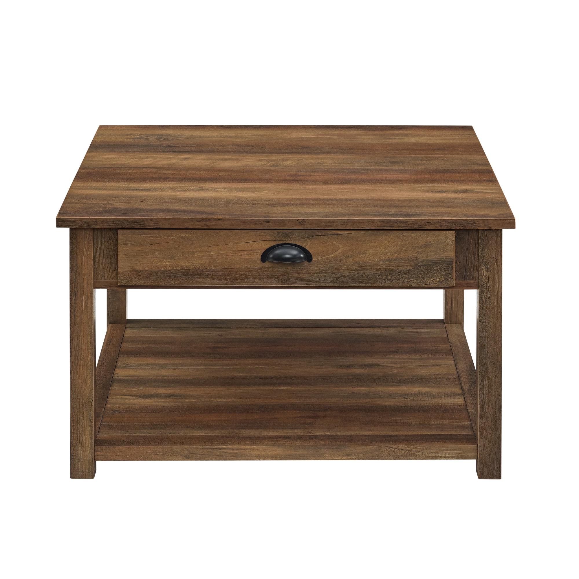 Walker Edison 30" Reclaimed Barnwood Square Country Coffee Table